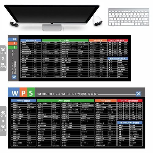 鼠标垫快捷键大全超大加厚办公护腕大号ps做图键盘垫cad电竞桌面